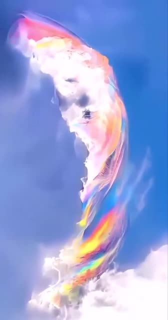 Fire rainbow over Vietnam