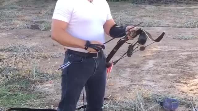 Bear Grizzly 45# bow @ 25 yards