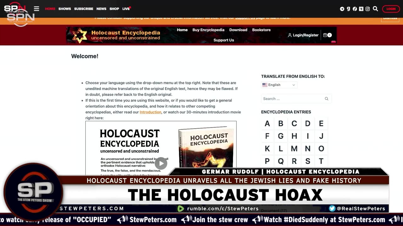 HOLOHOAX: FAKE GAS CHAMBERS, FAKE PICTURES, FAKE HOLOCAUST (Stew Peters