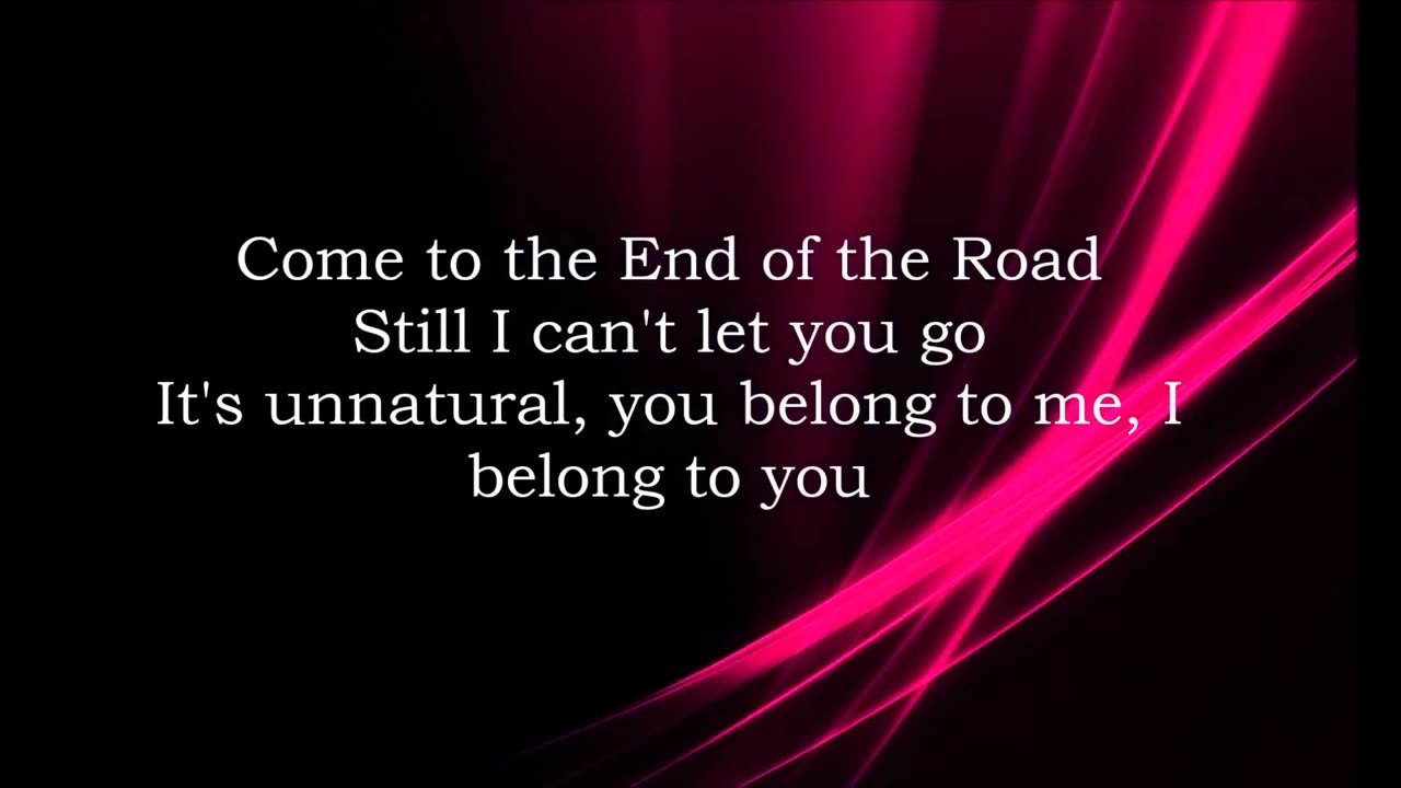 Boyz II Men End Of The Road Lyric Video