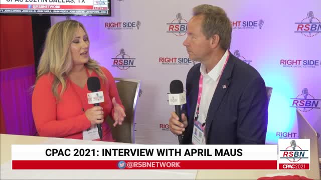 Interview with April Moss at CPAC 2021 in Dallas 7/9/21