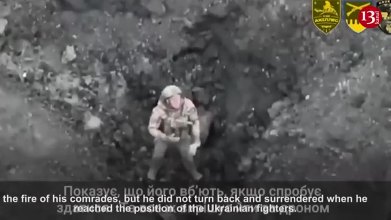 "Don't be afraid, we won't kill you" - capture of Russian soldier hiding in trench