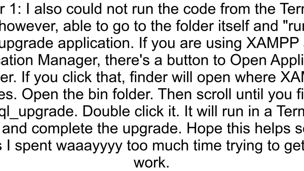 1558 Column count of mysqlproc is wrong Expected 21 found 20 Please use mysql_upgrade to fix this