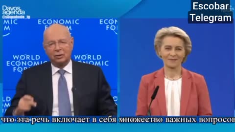 👿😈 Klaus Schwab 👿😈 Discusses the European Chip Law with 👿😈Ursula Von Der Leyen: