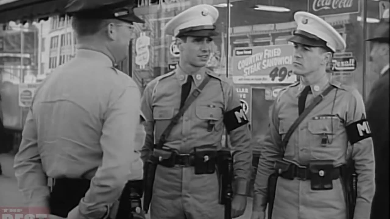 Military Police on Town Patrol US Army Documentary 1955