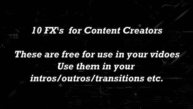 10 Free FXs | Royalty Free Animations | NO COPYRIGHT Motion Graphics