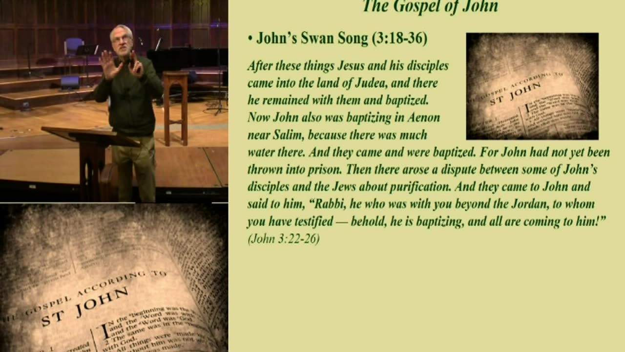 9. John's Swan Song (John 3:18-36, 11/27/2022)