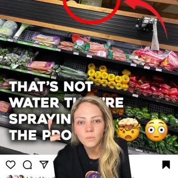 That's Chlorine Wash NOT Water in Supermarkets!!