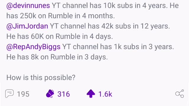 Freedom from censorship - Use Rumble