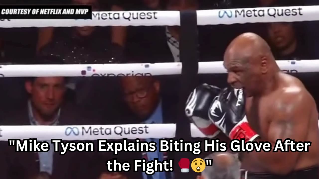 "Mike Tyson Explains Biting His Glove After the Fight! 🥊😲"