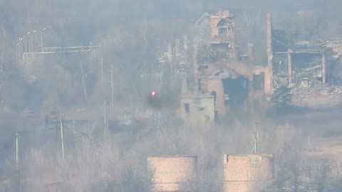 Straight through a Window! (Russian ATGM hit Ukrainian Sniper position)