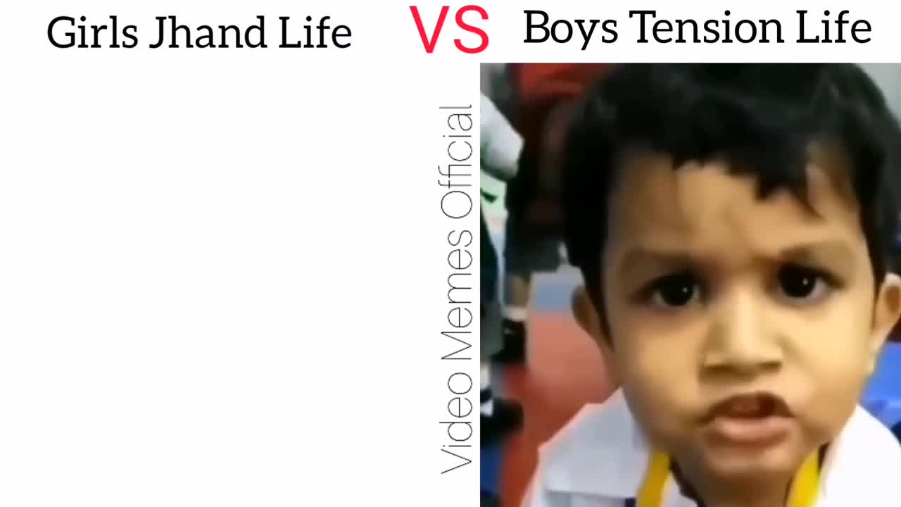 Girls Jhand Life VS Boys Tension Life _ Very Funny Video #memes #girlvsboy #funny