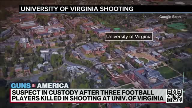 SUSPECT IN CUSTODY AFTER THREE FOOTBALL PLAYERS KILLED IN SHOOTING AT UNIV.OF VIRGINIA