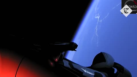 Elon musk launch rocket to send car in space