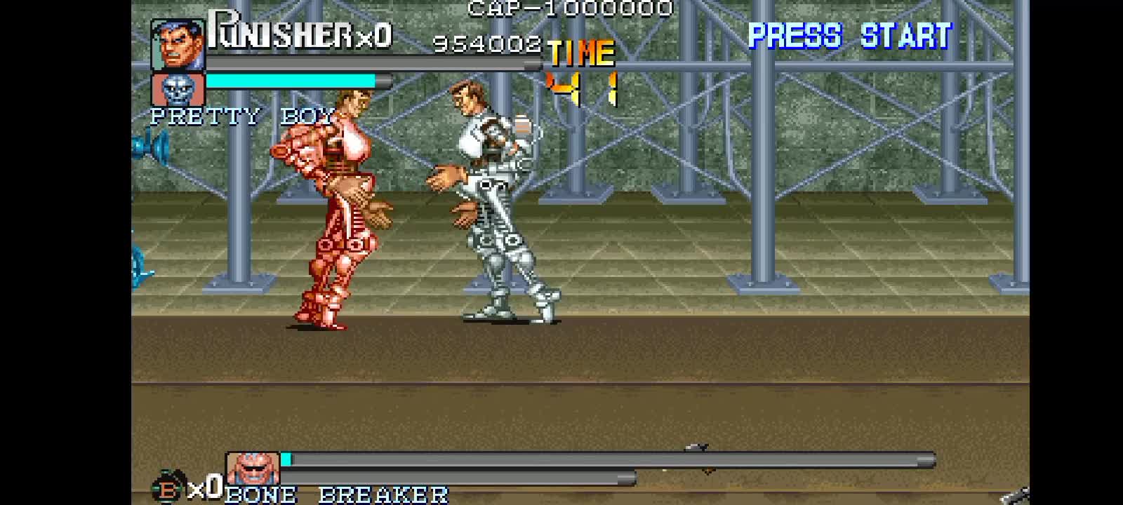 Zeroing The Punisher arcade version with the character (PUNISHER).