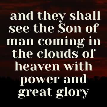 JESUS SAID... And then shall appear the sign of the Son of man in heaven: