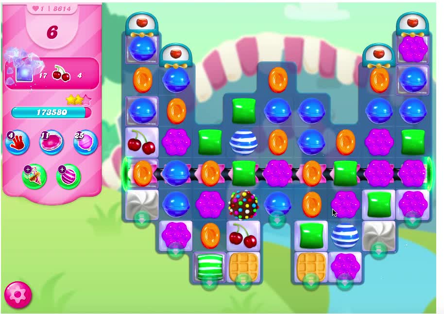 Candy Crush Level 8614 (No Boosters) 1/21/21 version