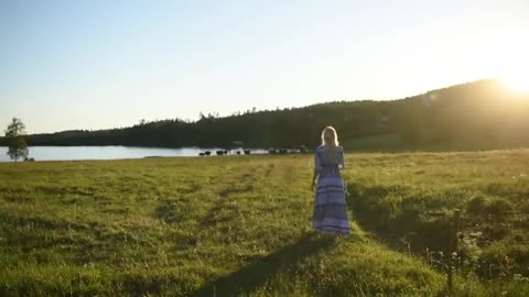 Animals approaching during the music