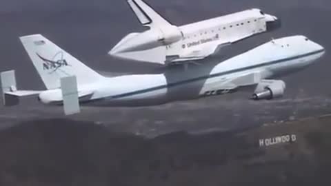 NASA giving the shuttle a piggy back.