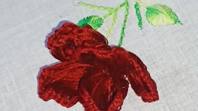 How to make amazing embroidery Rose design