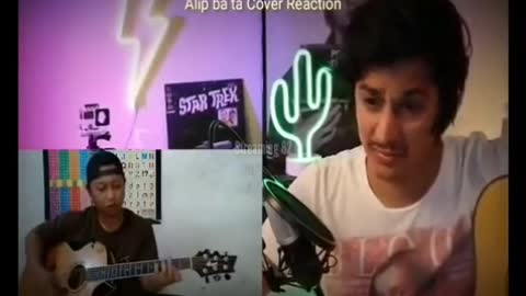 First reaction of Alipbata Fingerstyle Cover