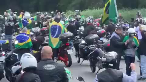 Motorcycle for president of Brazil, Jair Messias Bolsonaro (15/04/22) 🇧🇷👍🏼