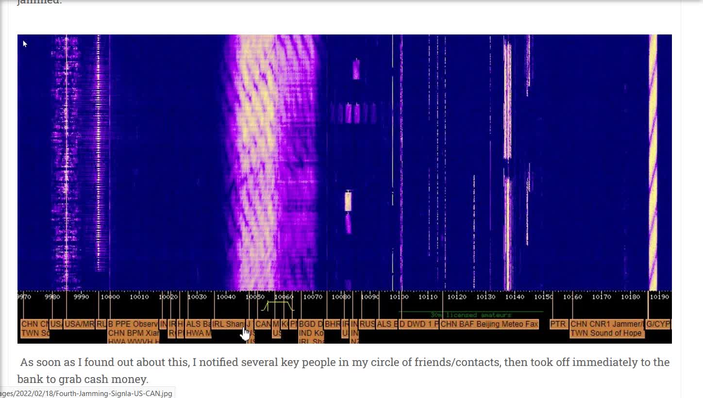 ALERT! Over the Horizon Radar Being Jammed