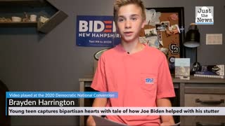 Young teen captures bipartisan hearts with tale of how Joe Biden helped with his stutter