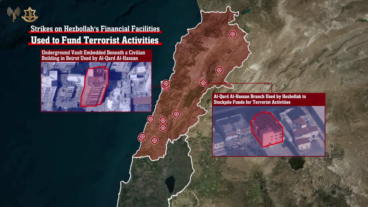 Attached is an illustration regarding the strike on the command centers and