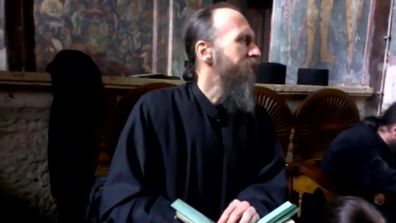 A Blind Orthodox Christian monk chanting Pascha Hymns