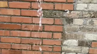 Slow motion rainy day