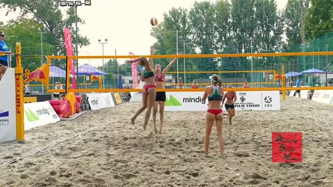 Insane Moments in Women's Beach Volleyball in Slow Motion