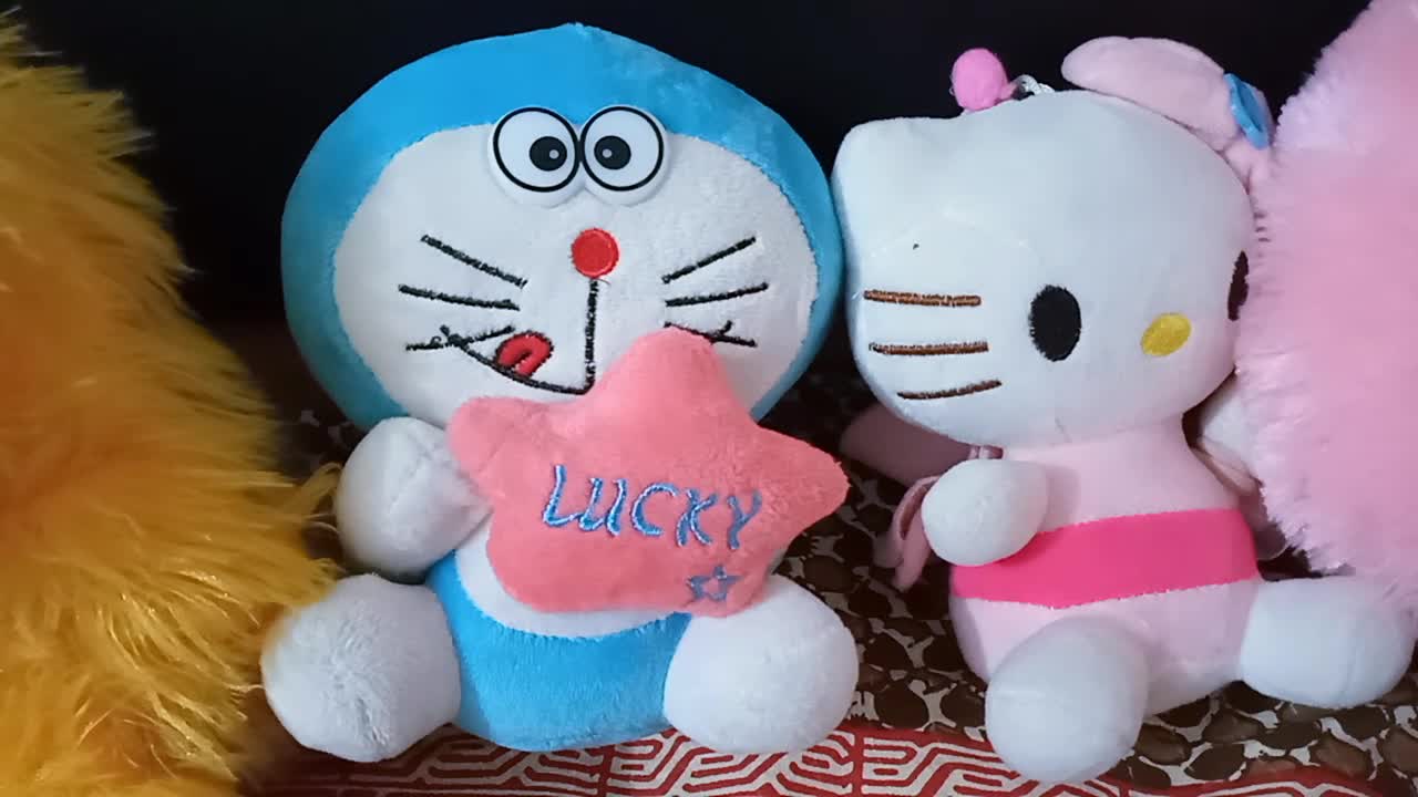 Not only Doraemon but Kitty also dating silently