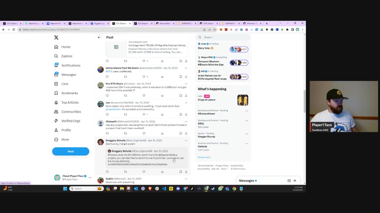 TacoBytes - Your Daily Bite of Degen #453 deep dive @elephantstatus