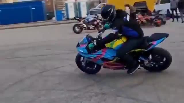 New bike stunt