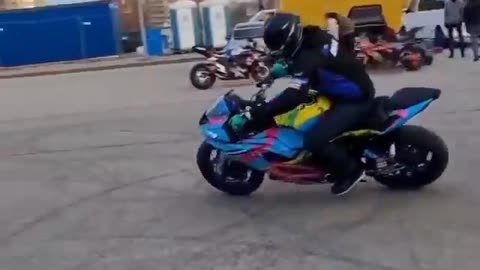 New bike stunt