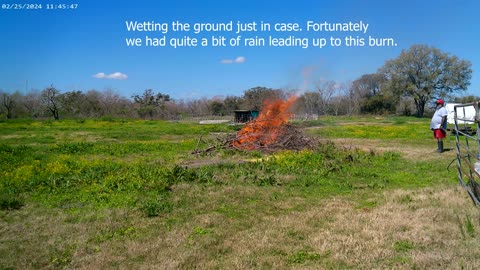 Farm Chores Burning Brush