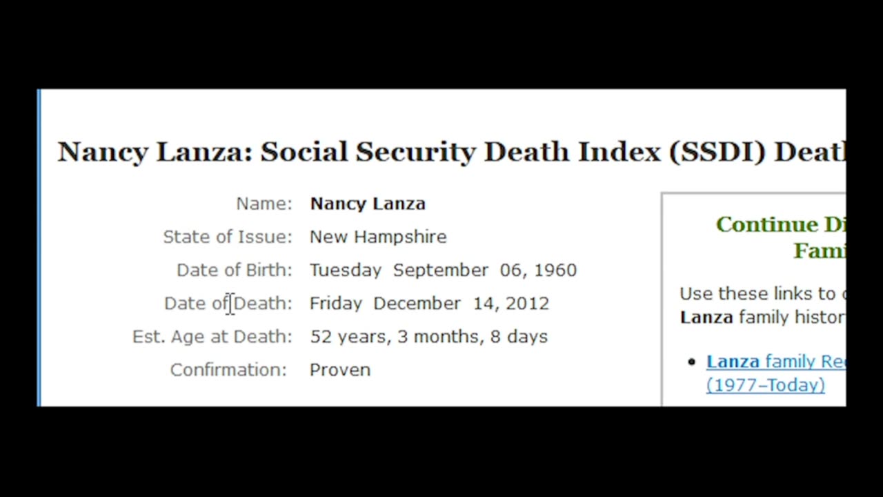 'Sandy Hook investigation update #13 Adam Lanza was already reported dead' - 2013