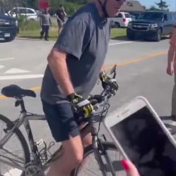 Joe Biden COLLAPSES and Falls OFF His Bike In Front of Supporters