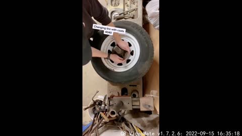 The tire came off so easily.