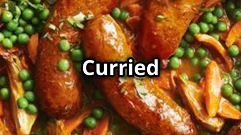 super easy curried sausage tray bake recipe