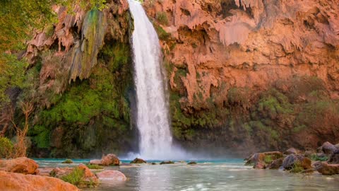 Water Fall from Mountain