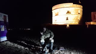 Packing away my cook system. Calshot castle. Nigh vlog