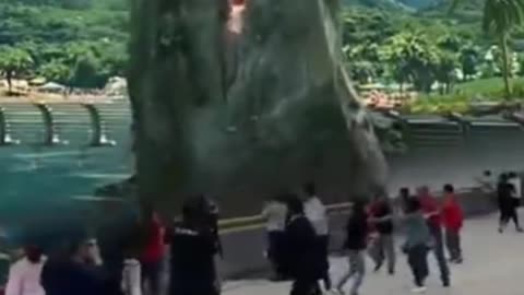 real monster in river eat shark