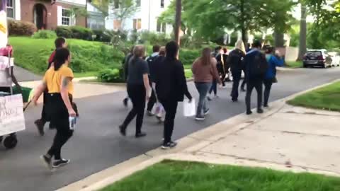 Angry mob of mentally unstable abortionists illegally march to Justice Kavanaugh’s