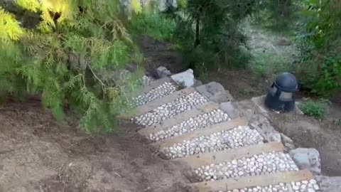 The winding steps
