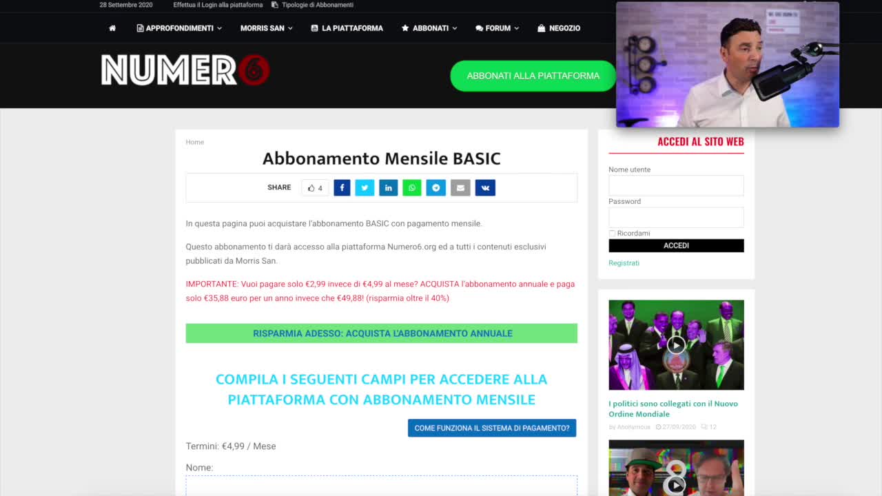 Come registrarsi sulla piattaforma