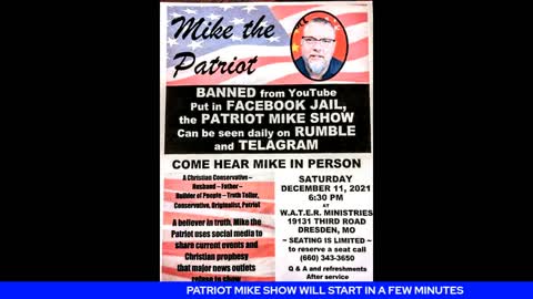 PATRIOT MIKE SHOW DECEMBER 3rd 2021