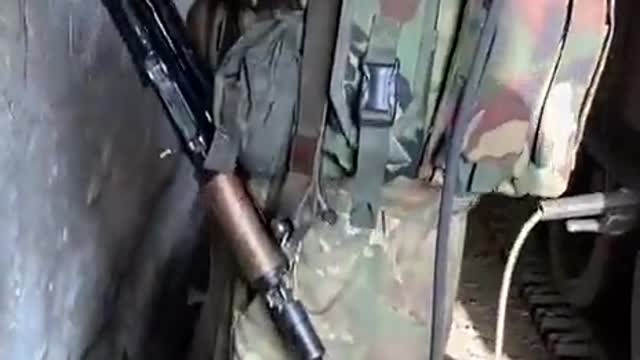 Combat everyday life of Russian tankers in the zone of air defense in Ukraine.