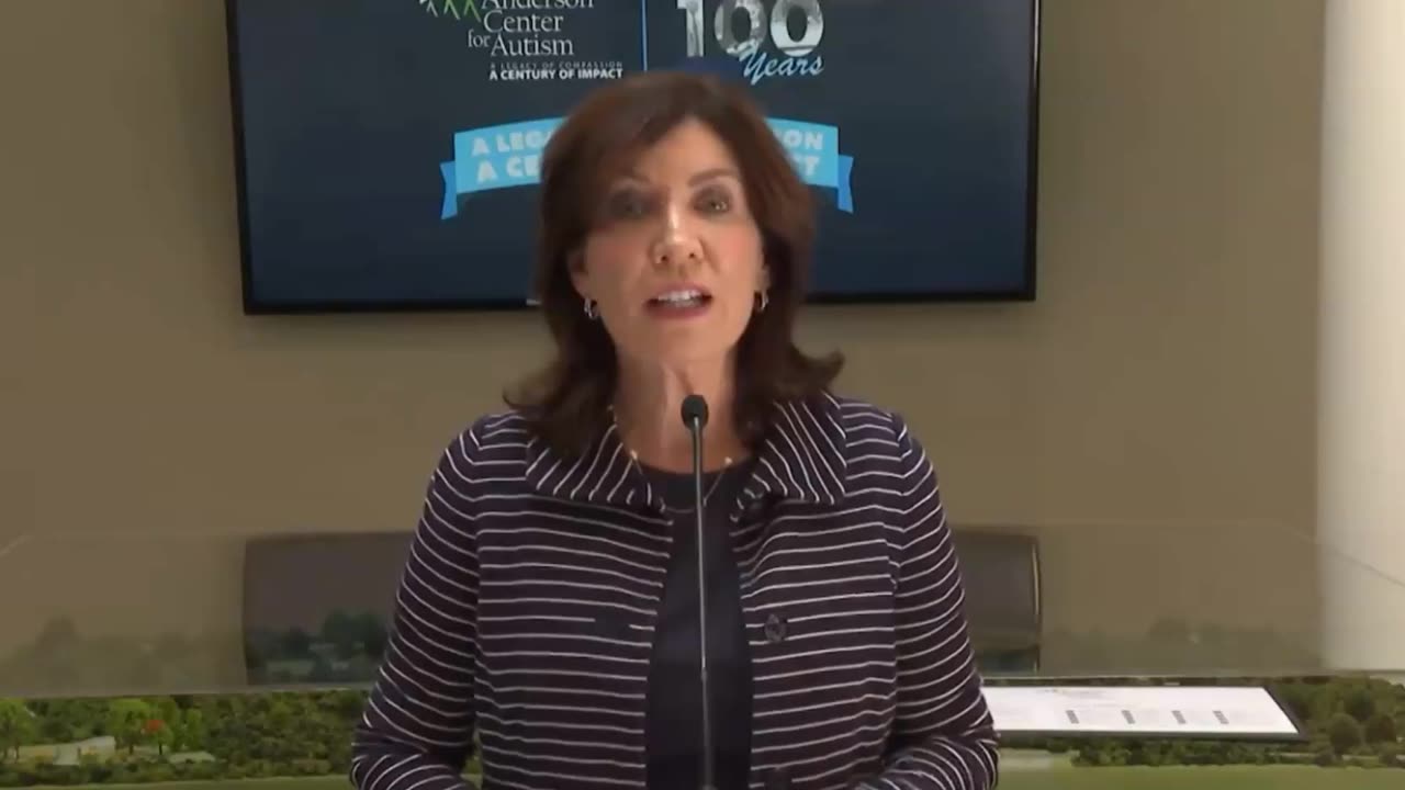 New York Governor Kathy Hochul on the forecast predicting 90°F weather in NY